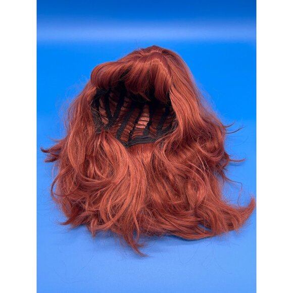Lonai Long Red Costume Party Wig With Wig Cap - Picture 2 of 5